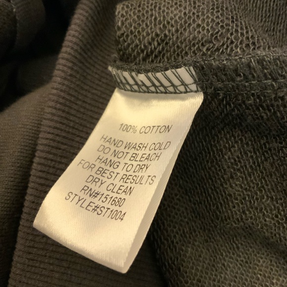 Blanc de blanc lace up the front sweatshirt. Size M. NWT - Picture 5 of 6